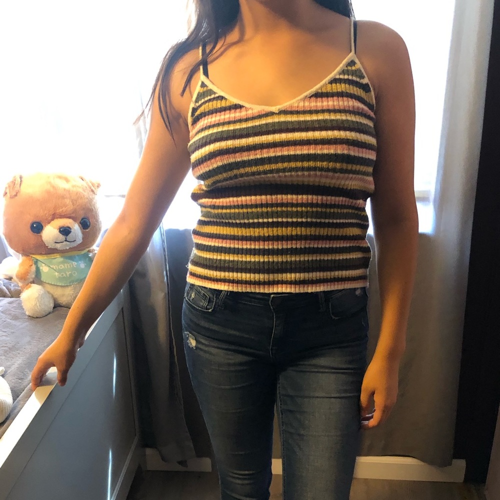 cute multi colored tank top!